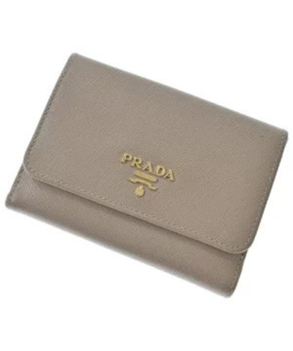 Prada Wallet coin case Wallet Beige Cream